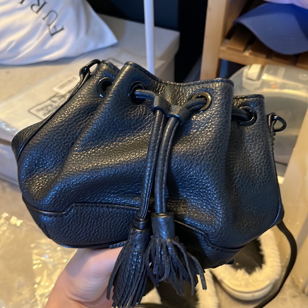 Black mini bag, brand: Rebecca minkoff